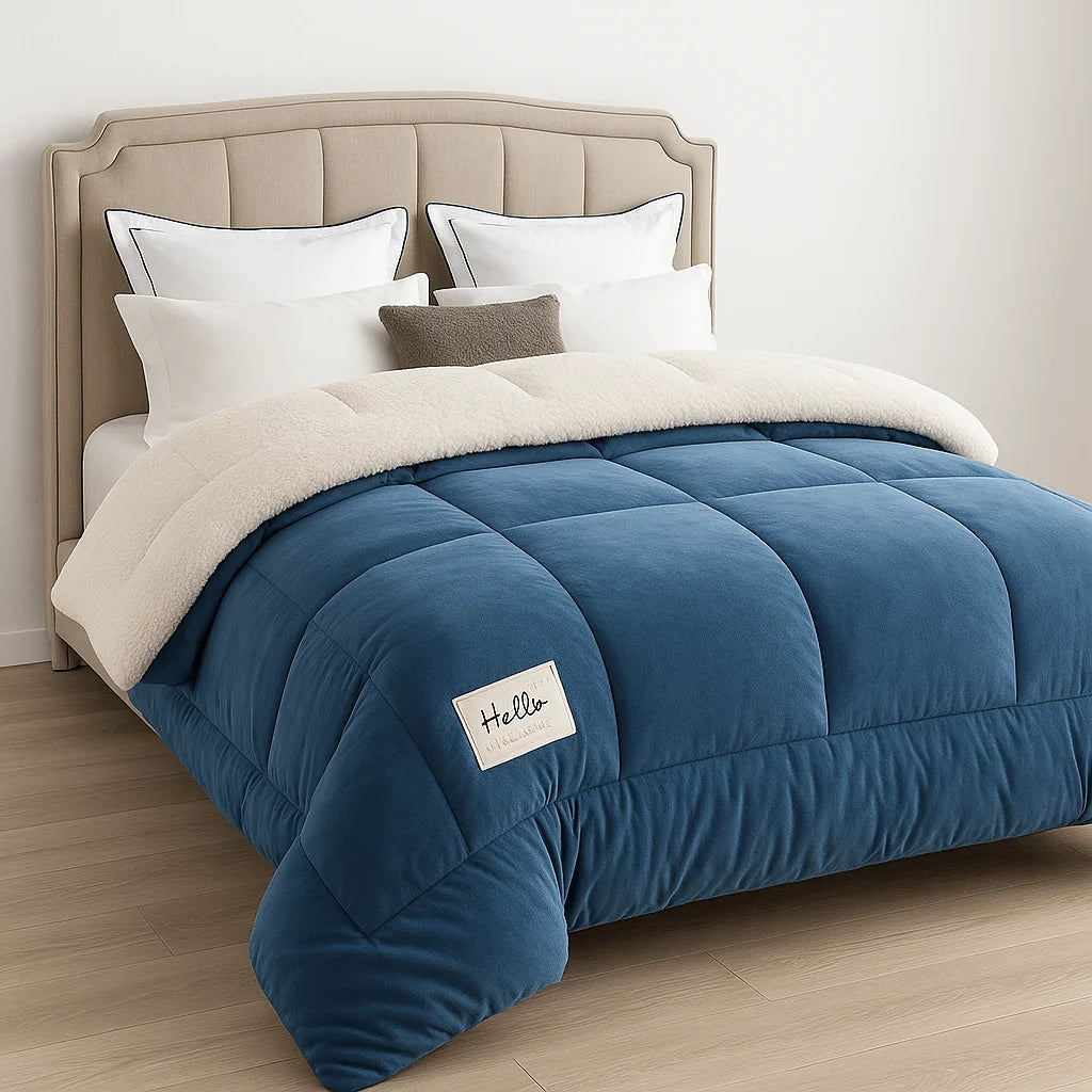 Duvet Reversible Sherpa Fleece & Velvet Year-Round