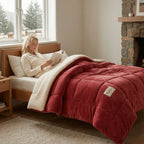 Duvet Reversible Sherpa Fleece & Velvet Year-Round