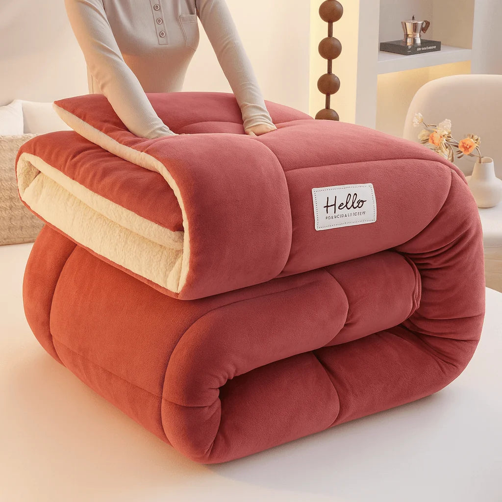 Duvet Reversible Sherpa Fleece & Velvet Year-Round