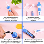 Ear Cleaner Electric Medical Silicone Tip 60 Minute Battery