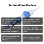 Ear Cleaner Electric Medical Silicone Tip 60 Minute Battery