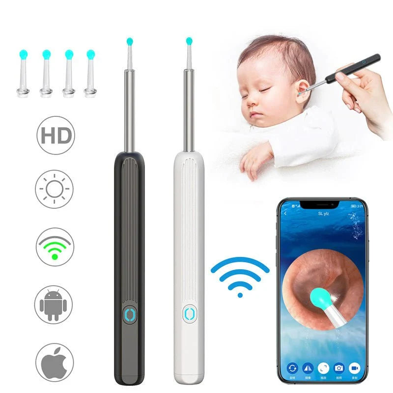 Ear Cleaner HD Camera Silicone Tip & LED