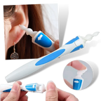 Ear Cleaner Silicone Spiral Reusable Handle 16 Replaceable Tips
