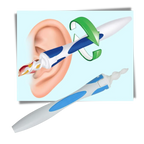 Ear Cleaner Silicone Spiral Reusable Handle 16 Replaceable Tips