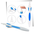 Ear Cleaner Silicone Spiral Reusable Handle 16 Replaceable Tips