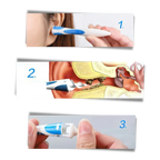 Ear Cleaner Silicone Spiral Reusable Handle 16 Replaceable Tips