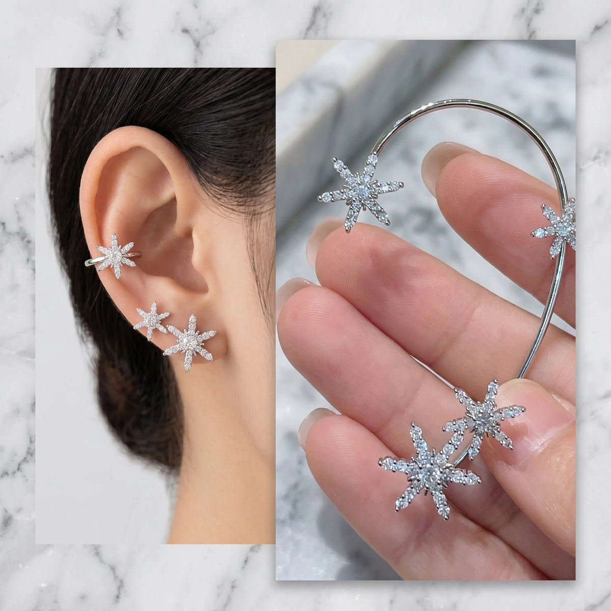 Ear Cuff Branch-Inspired Adjustable Clip-On