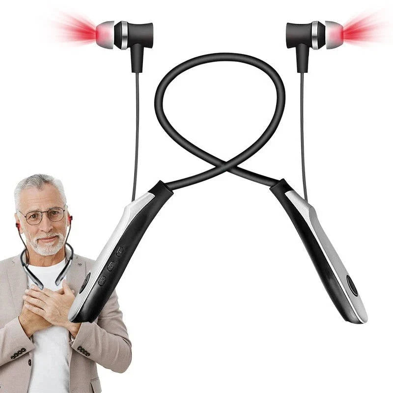 Ear Light Therapy Device 650nm Red Light Rechargeable Neck-Wearable