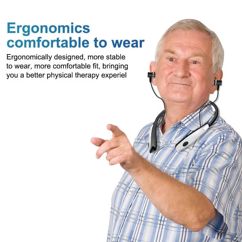 Ear Light Therapy Device 650nm Red Light Rechargeable Neck-Wearable