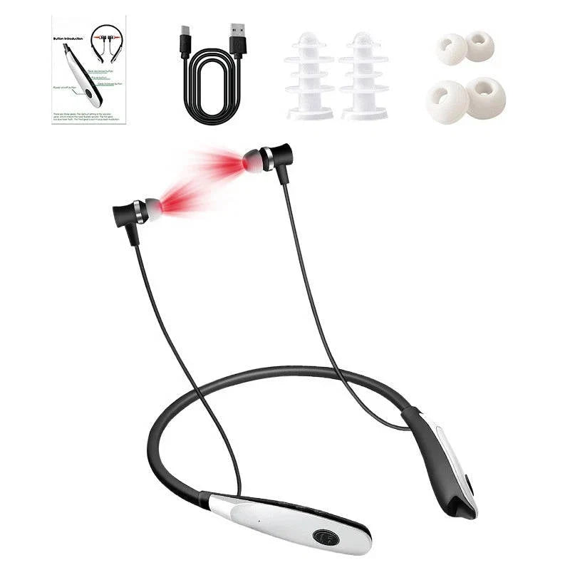 Ear Light Therapy Device 650nm Red Light Rechargeable Neck-Wearable