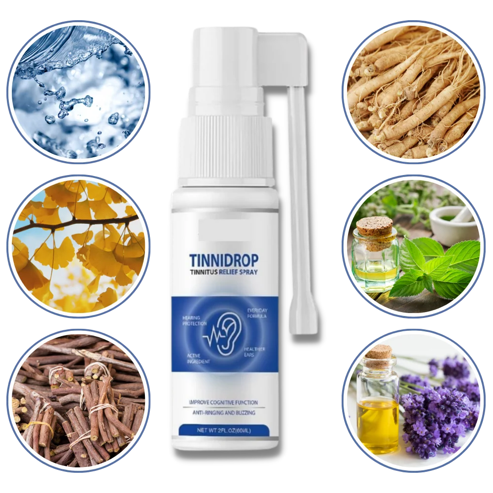 Ear Spray Ginkgo & Ginseng Hearing Support 60ml