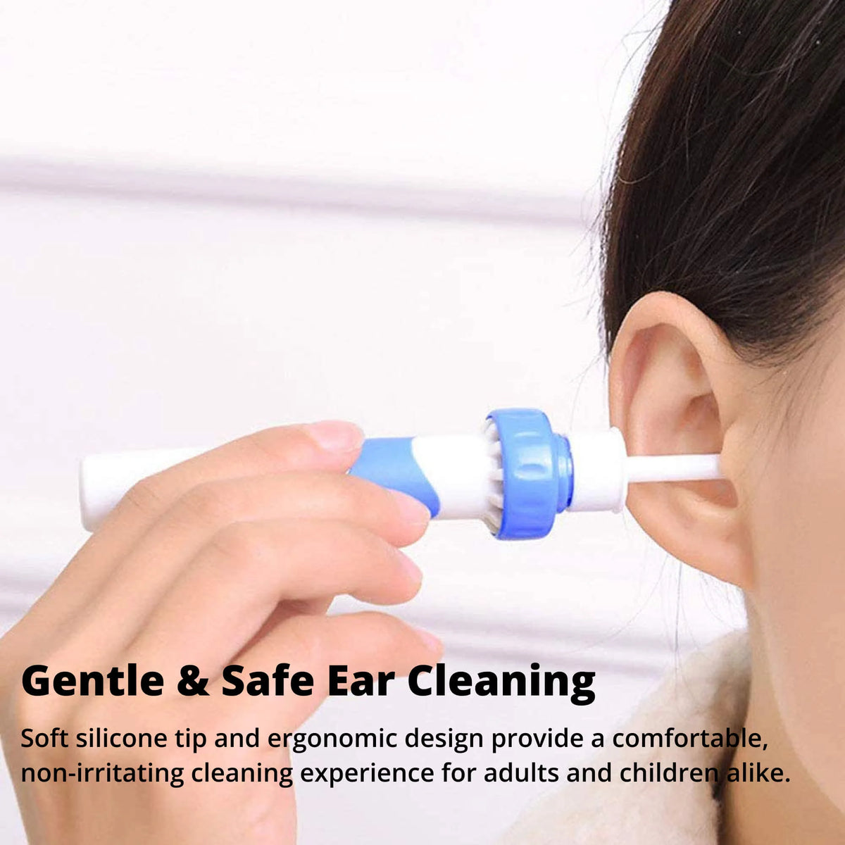 Ear Wax Remover Gentle Suction Medical Grade Silicone Tip