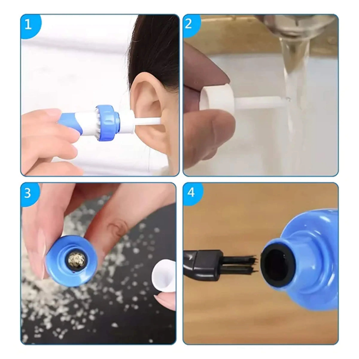 Ear Wax Remover Gentle Suction Medical Grade Silicone Tip