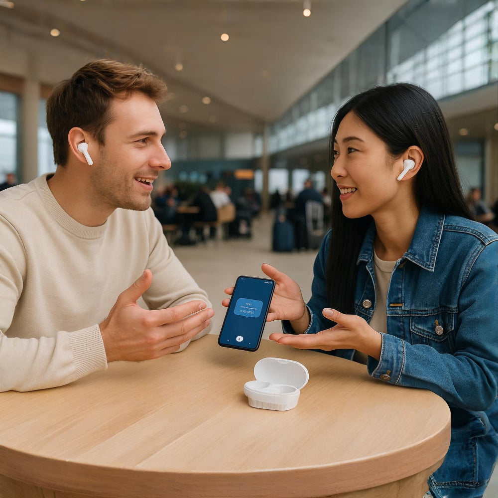 Earbuds Real-Time Translator Portable Charging Case