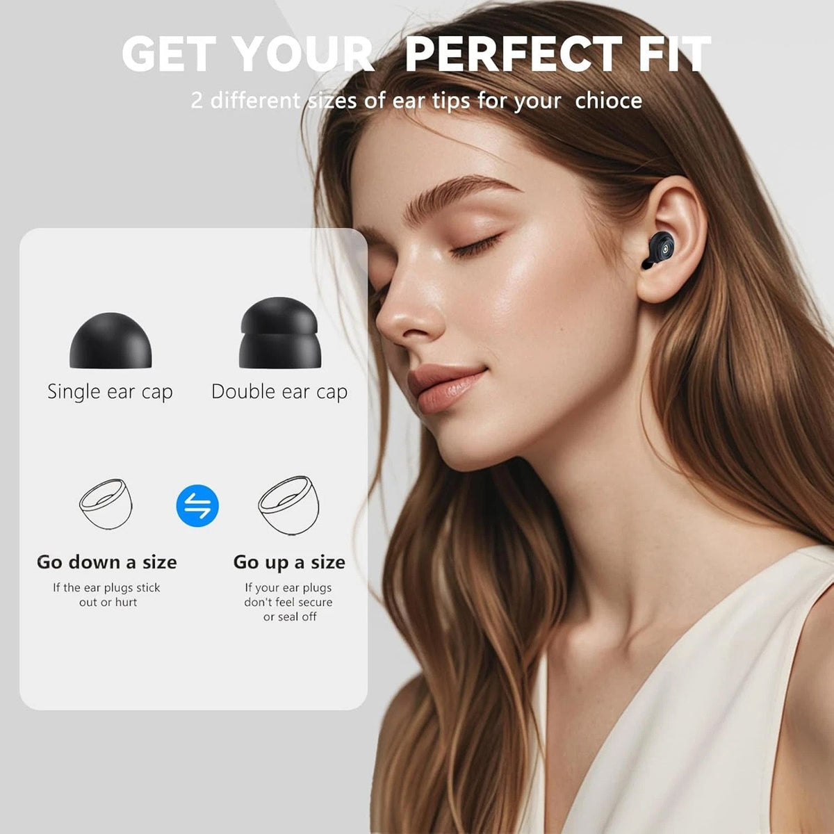 Earplugs High-Fidelity Soft Silicone 50dB Noise Reduction