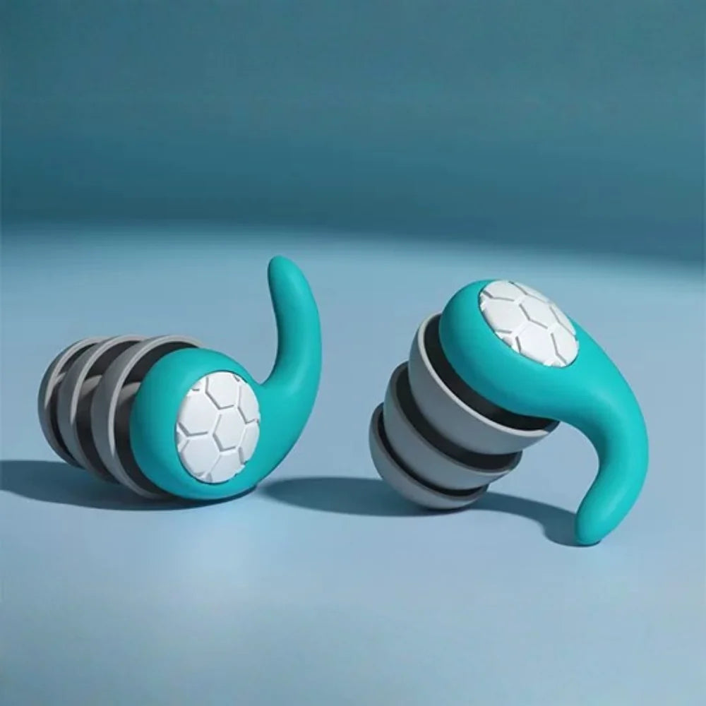 Earplugs Reusable Silicone Noise-Blocking Washable