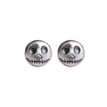 Earrings 925 Sterling Silver Pumpkin Skull Post Backing