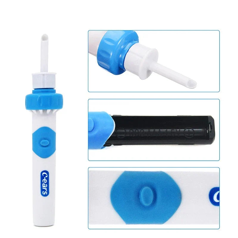 Earwax Remover Vacuum Suction & Vibration BPA-Free Tip