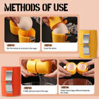 Egg Cracker Press Ergonomic Grip Stainless Steel