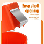 Egg Cracker Press Ergonomic Grip Stainless Steel