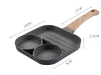 Egg Pan Four-Hole Aluminum Silicone Spatula & Brush