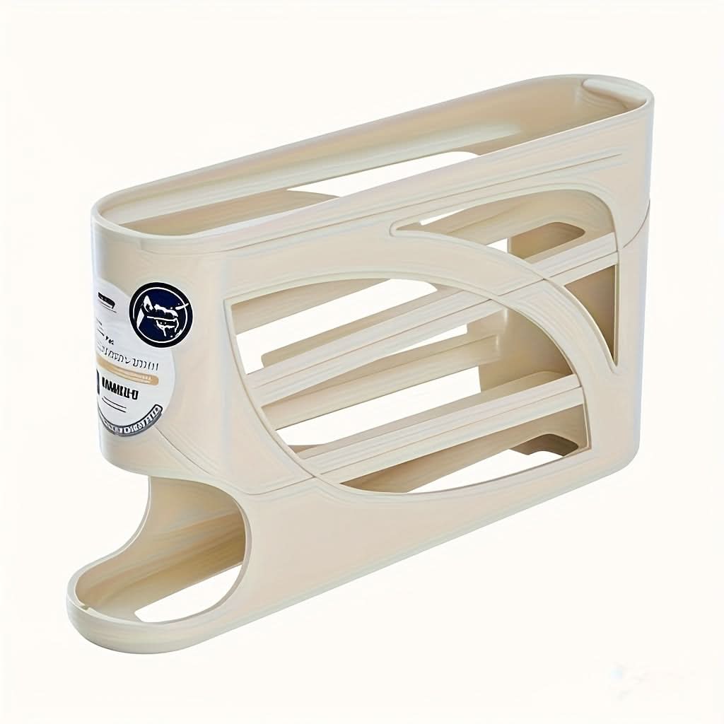 Egg Storage Organizer 4-Tier Automatic Rolling Holds 24 Eggs