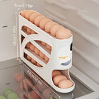 Egg Storage Organizer 4-Tier Automatic Rolling Holds 24 Eggs