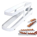 Egg Storage Rack Gravity-Fed Two-Tier Holds 14 Eggs
