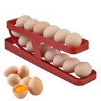 Egg Storage Rack Gravity-Fed Two-Tier Holds 14 Eggs