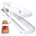 Egg Storage Rack Gravity-Fed Two-Tier Holds 14 Eggs