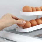 Egg Storage Rack Gravity-Fed Two-Tier Holds 14 Eggs