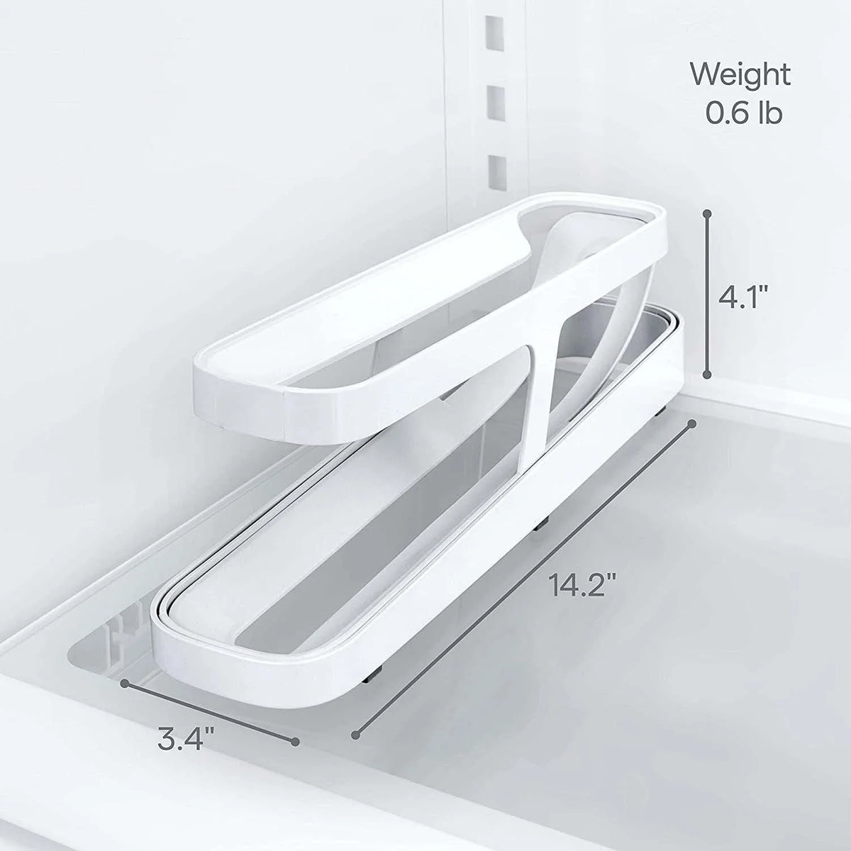 Egg Storage Rack Gravity-Fed Two-Tier Holds 14 Eggs