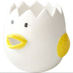 Egg White Separator Ceramic Hand-Painted Chicken Design Dishwasher Safe