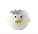 Egg White Separator Ceramic Hand-Painted Chicken Design Dishwasher Safe