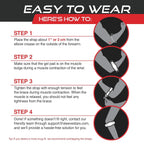 Elbow Compression Brace Three Adjustable Straps Non-Slip Moisture-Wicking