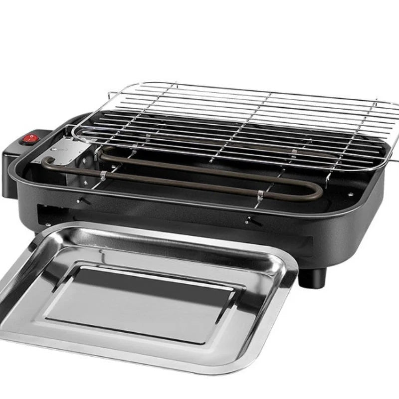 Electric BBQ Oven Adjustable Temperature 390mm Surface