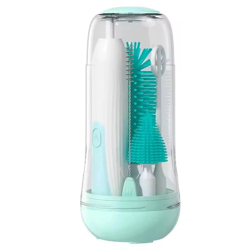 Electric Bottle Brush Set Cordless 360° Rotating Silicone