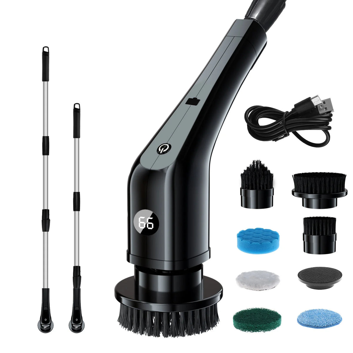 Electric Cleaning Brush 75W 7-in-1 Nylon Bristles