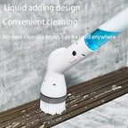 Electric Cleaning Brush Rotating Power Head USB Rechargeable