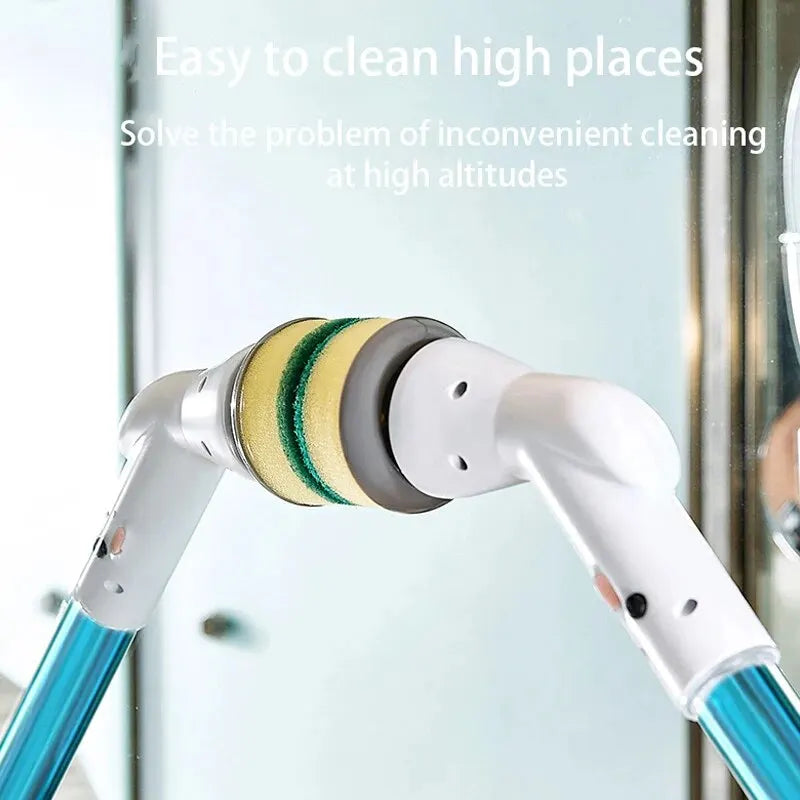 Electric Cleaning Brush Rotating Power Head USB Rechargeable