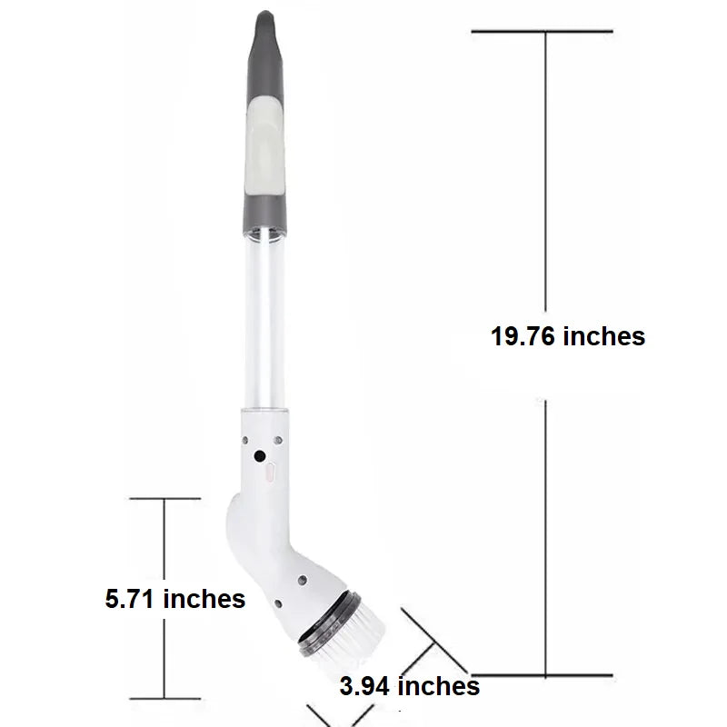 Electric Cleaning Brush Rotating Power Head USB Rechargeable