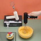 Electric Egg Beater Cordless USB Rechargeable 3-Speed