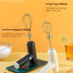 Electric Egg Beater Cordless USB Rechargeable 3-Speed