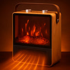 Electric Fireplace Heater Realistic Flame Adjustable Heat
