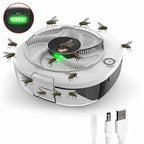 Electric Fly Trap Rotating Action USB Rechargeable 72-Hour Battery
