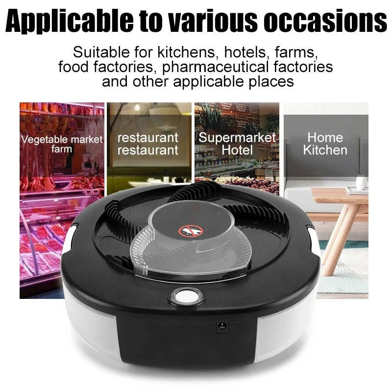 Electric Fly Trap Rotating Action USB Rechargeable 72-Hour Battery