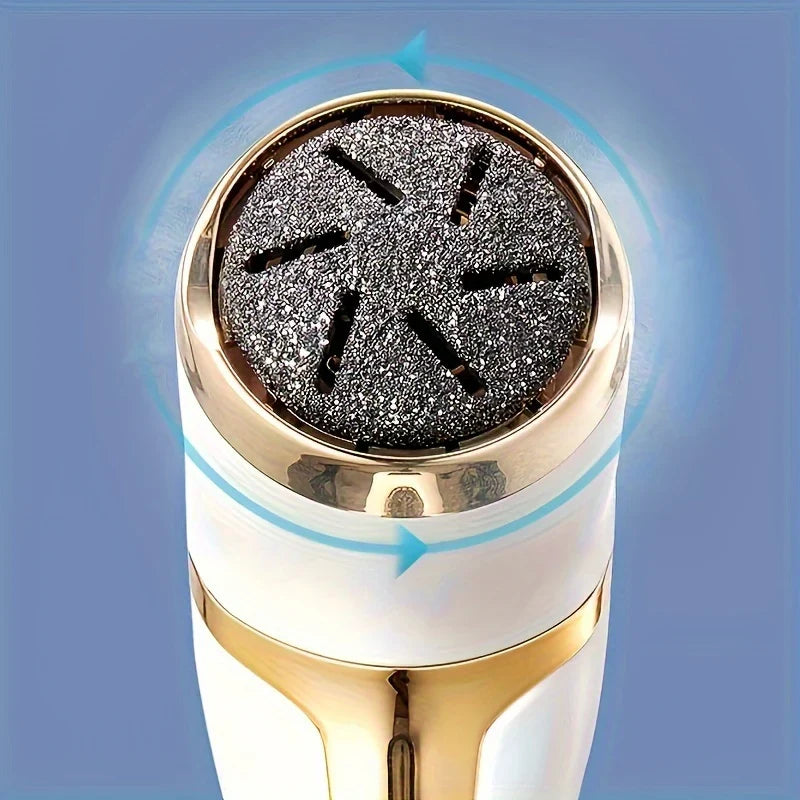 Electric Foot File Quartz Grinding Head Built-In Vacuum
