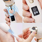 Electric Foot File Quartz Grinding Head Built-In Vacuum
