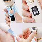 Electric Foot File Quartz Head & Built-In Vacuum