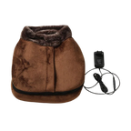 Electric Foot Massager Heat & Vibration Faux Fur Lining